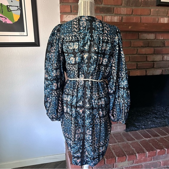 NWT Ulla Johnson Nerissa Belted Coverup Mini Dress in Azure Sz L - Picture 8 of 12